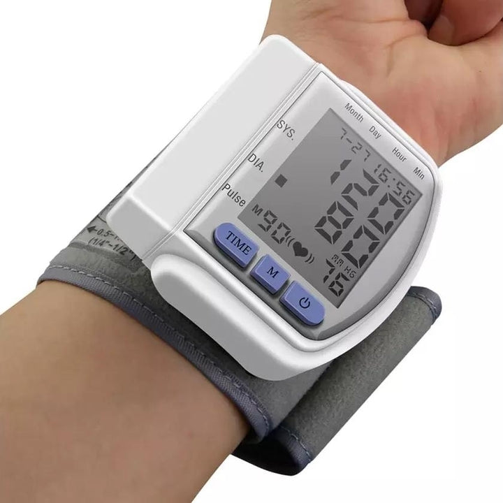 LCD Digital Automatic Wrist Cuff Blood Pressure Monitor Image 1