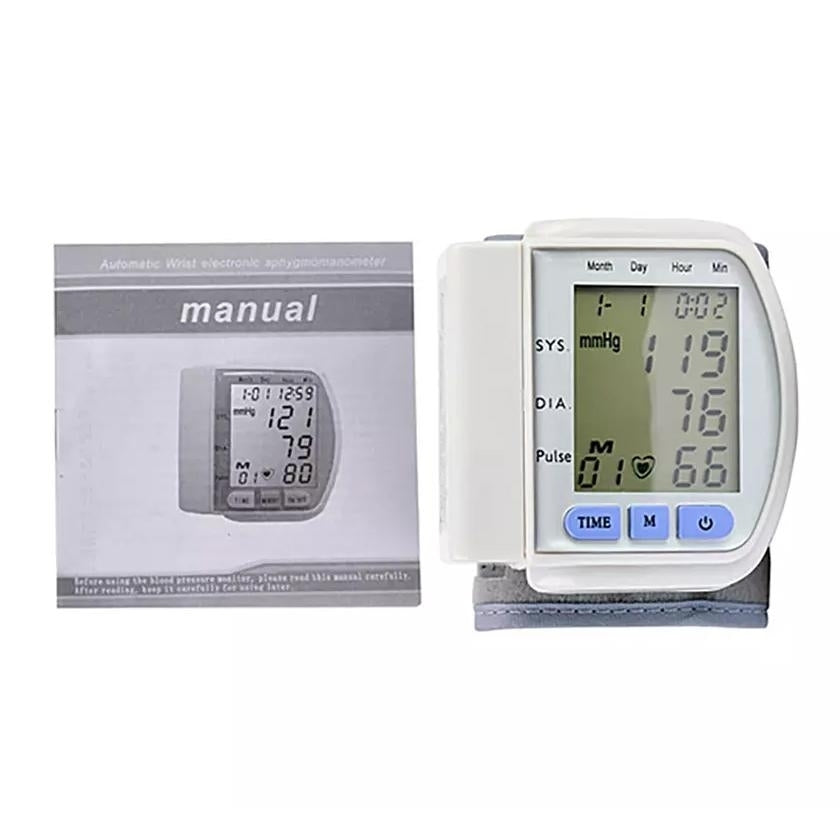 LCD Digital Automatic Wrist Cuff Blood Pressure Monitor Image 4