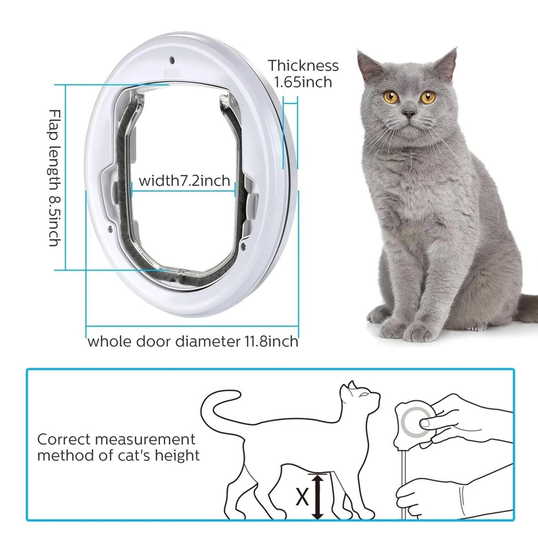 Lightweight Flap Pet Door Cats Small Dogs Anti-Insects Quiet Magnet Locking Gate Image 11