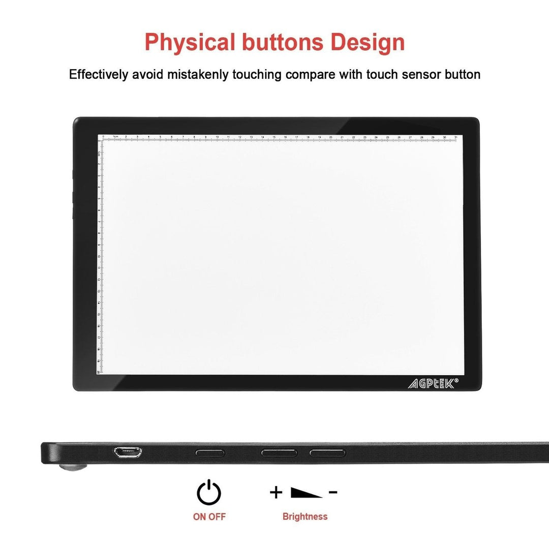 Magnetic LED Artcraft Tracing Light Pad A4 Size Lightbox Image 3