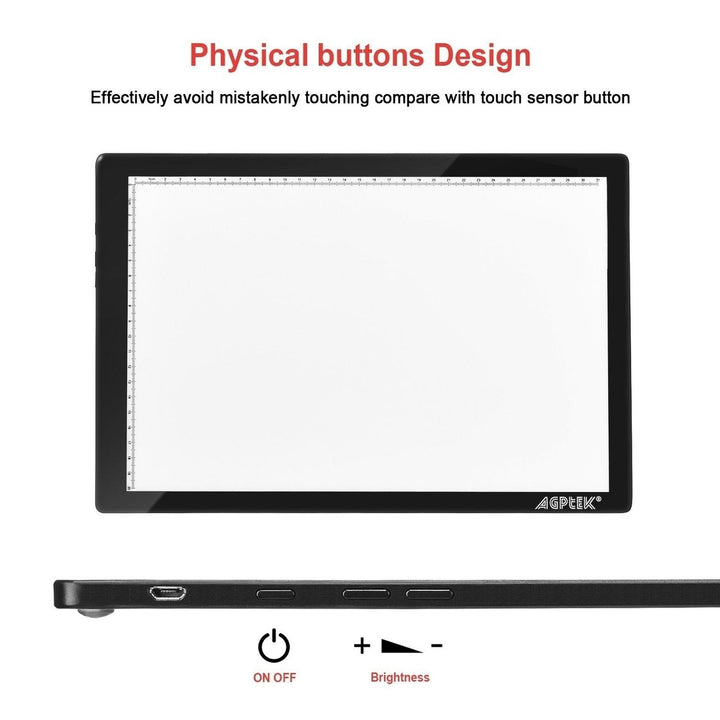 Magnetic LED Artcraft Tracing Light Pad A4 Size Lightbox Image 3