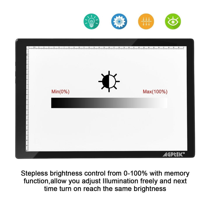 Magnetic LED Artcraft Tracing Light Pad A4 Size Lightbox Image 4