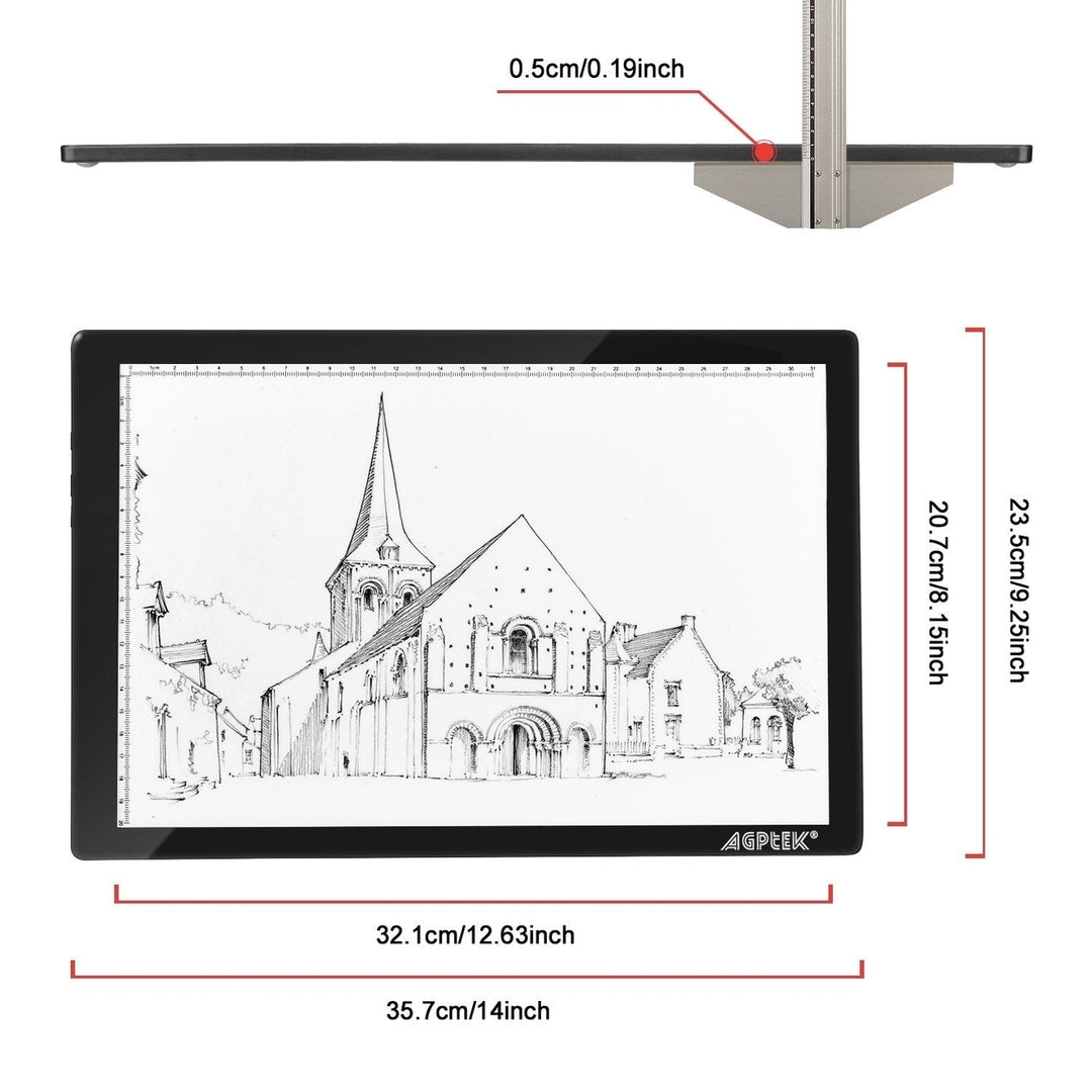 Magnetic LED Artcraft Tracing Light Pad A4 Size Lightbox Image 7