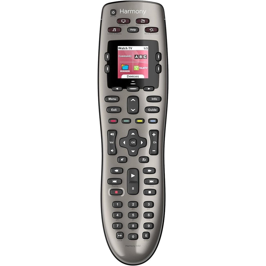 Logitech Harmony 650 Infrared All in One Remote Control (Refurbished) Image 1