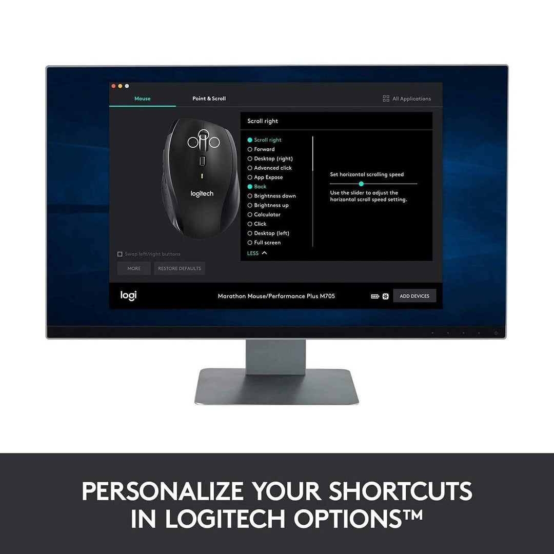 Logitech M705 Wireless Marathon Mouse (Refurbished) Image 7