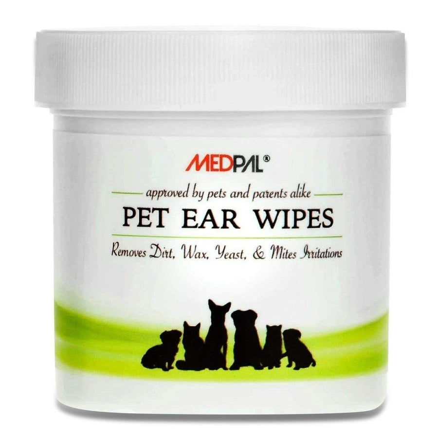 MedPal Cleaning Wipes for Dogs and Cats Prevent Ear Infections Image 1