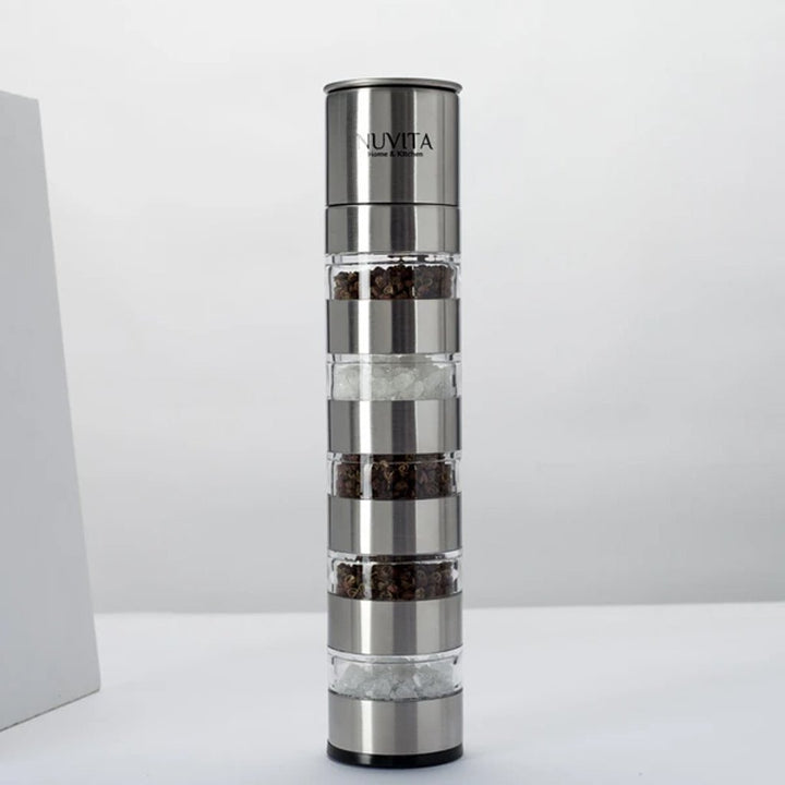 Nuvita Premium Stainless Steel Stackable Mini Salt and Pepper Mill Image 2