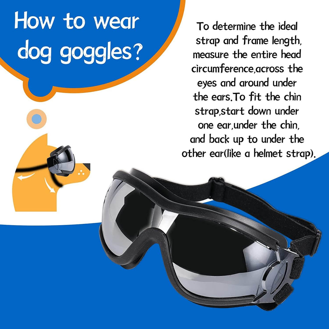 NVTED Dog Sunglasses with Adjustable Strap for Medium or Large Dog Image 4