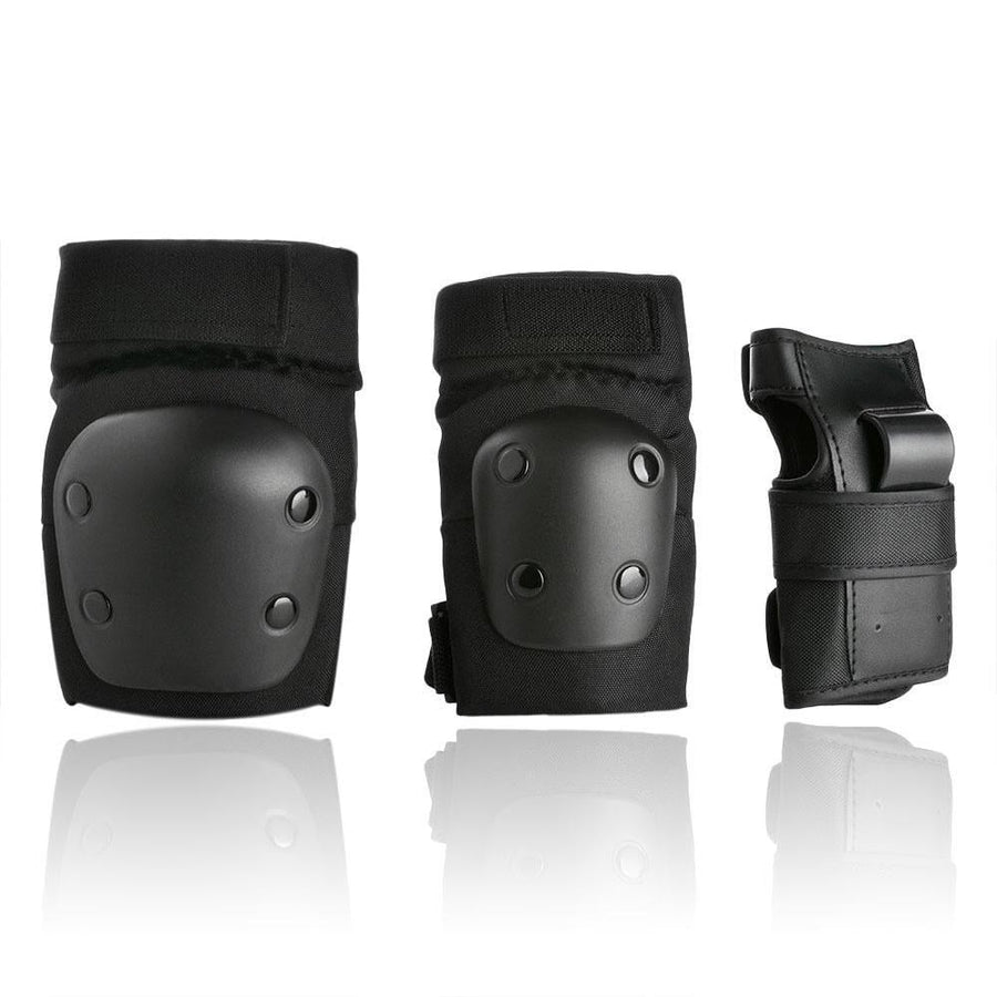 Odoland Knee and Elbow Waist Pads for Cycling Skating Mini Biking Riding Adjustable Size Image 1