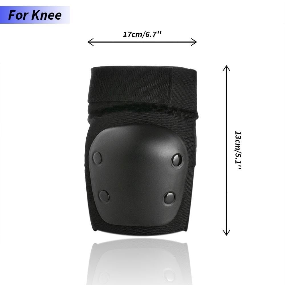 Odoland Knee and Elbow Waist Pads for Cycling Skating Mini Biking Riding Adjustable Size Image 6