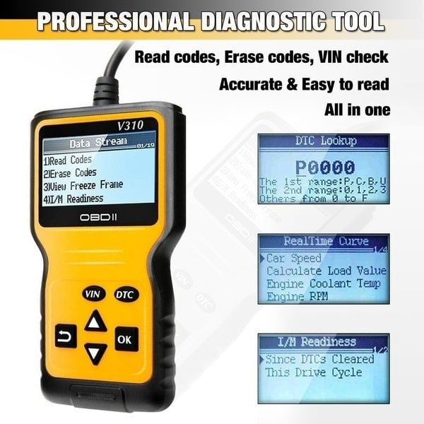 MOTOPOWER MP69033 OBD2 Scanner Universal Car Engine Fault Code Reader Image 2