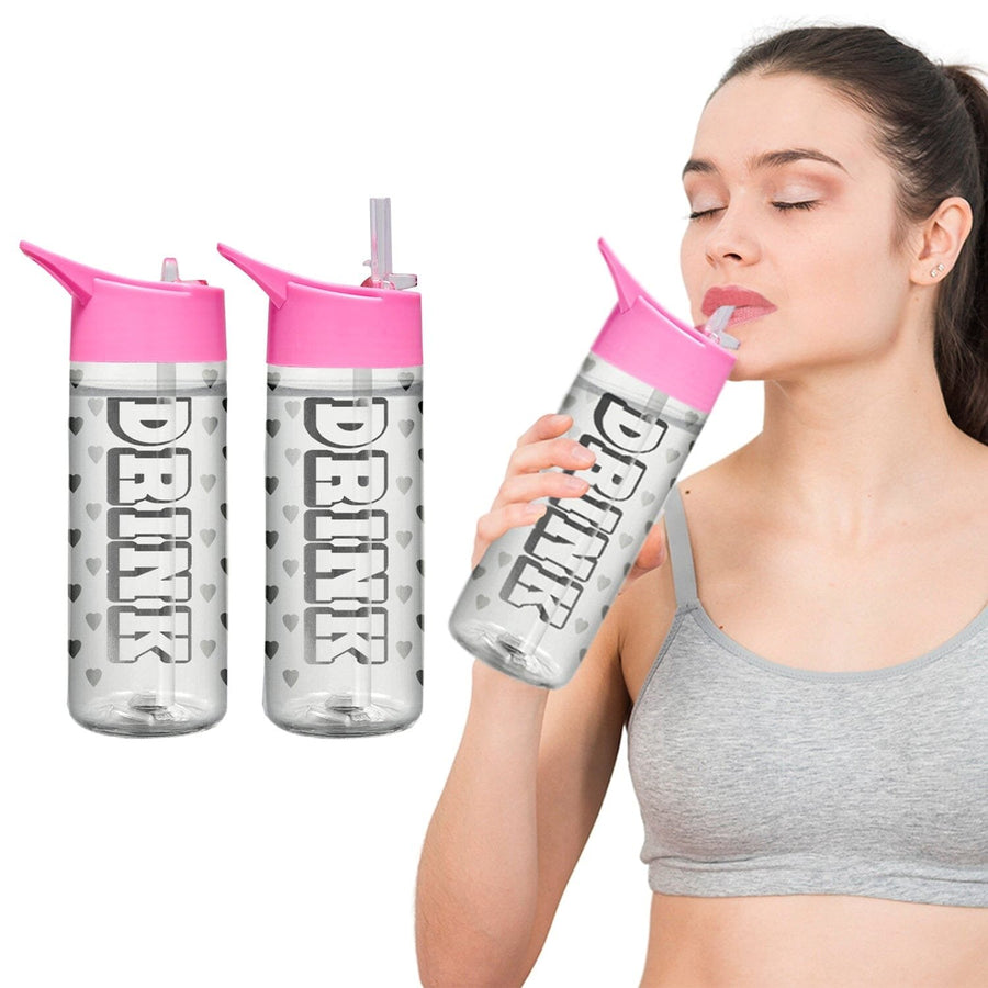 Motivational Leak Proof 32 Oz Water Bottles With Removable Straw Image 1