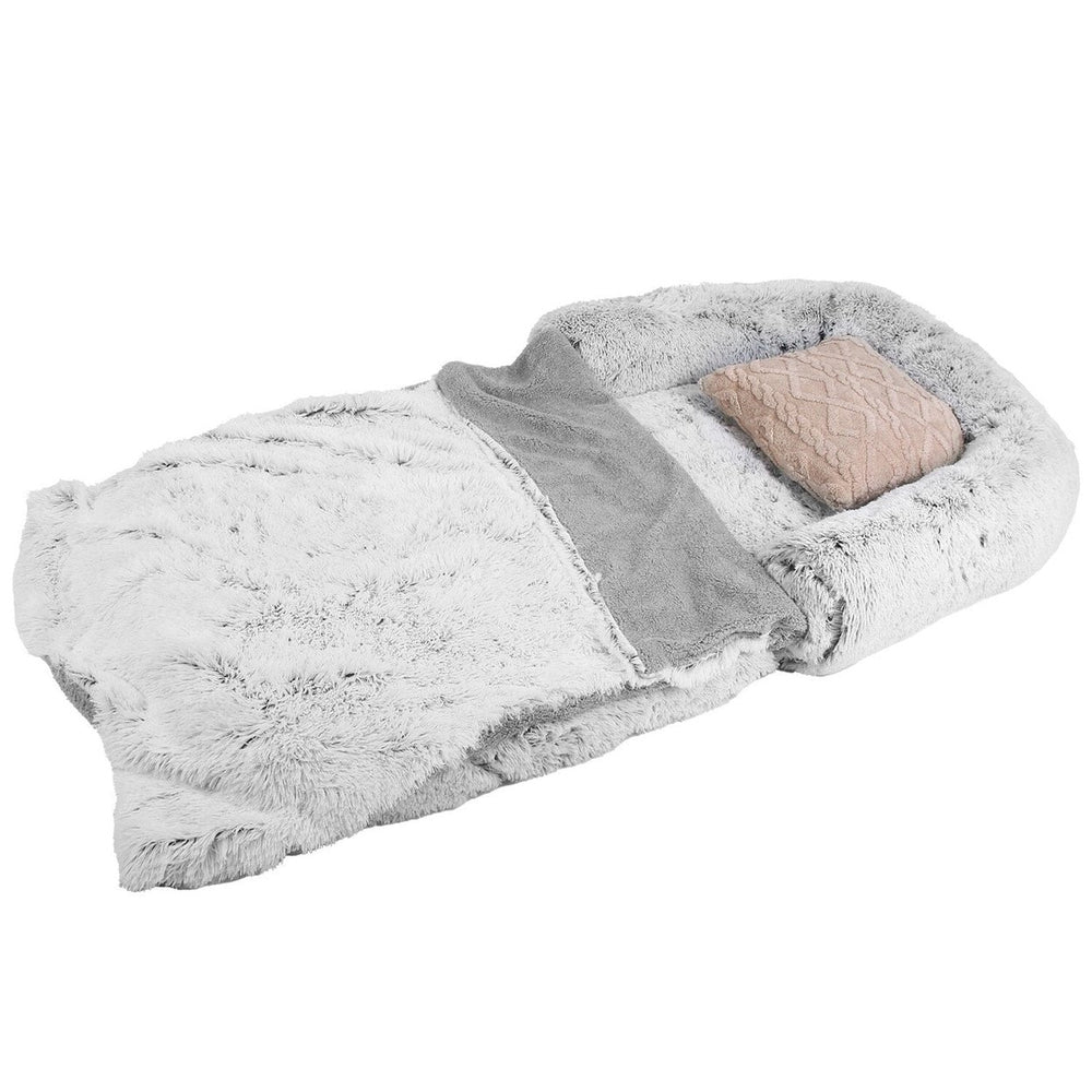 Napping Human-Sized Dog Bed Machine Washable Zipped Removable Cover Image 2