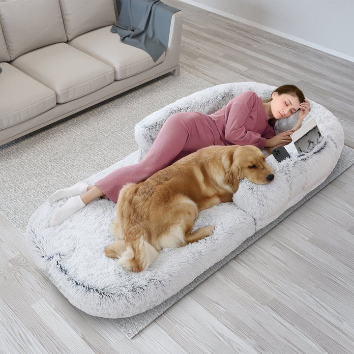 Napping Human-Sized Dog Bed Machine Washable Zipped Removable Cover Image 12