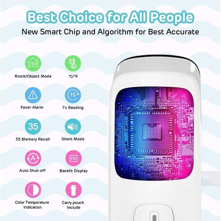 Non Touch Baby and Adults Forehead Thermometer Image 9