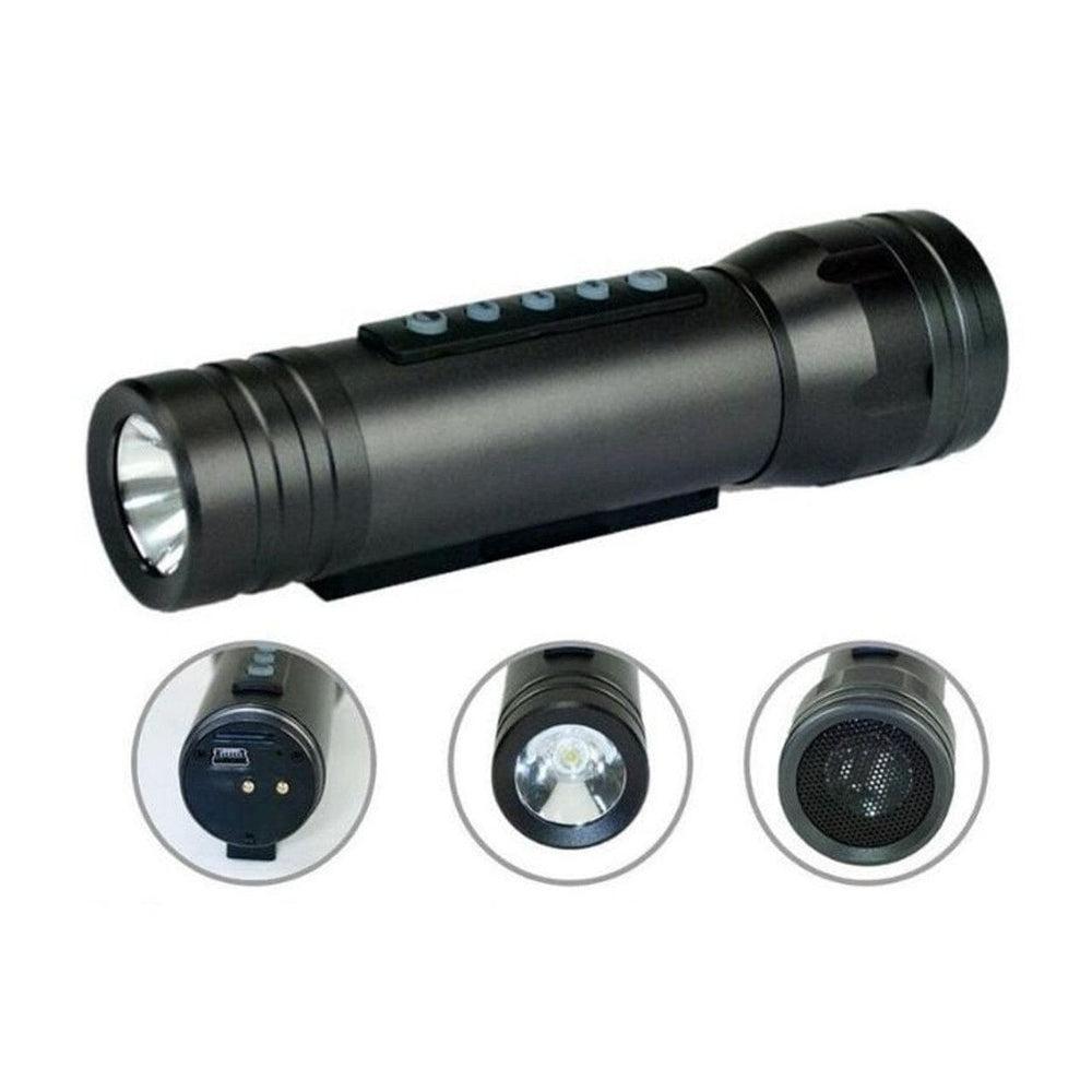 Multifunction LED Bike Headlight with Built-in Speaker Image 2