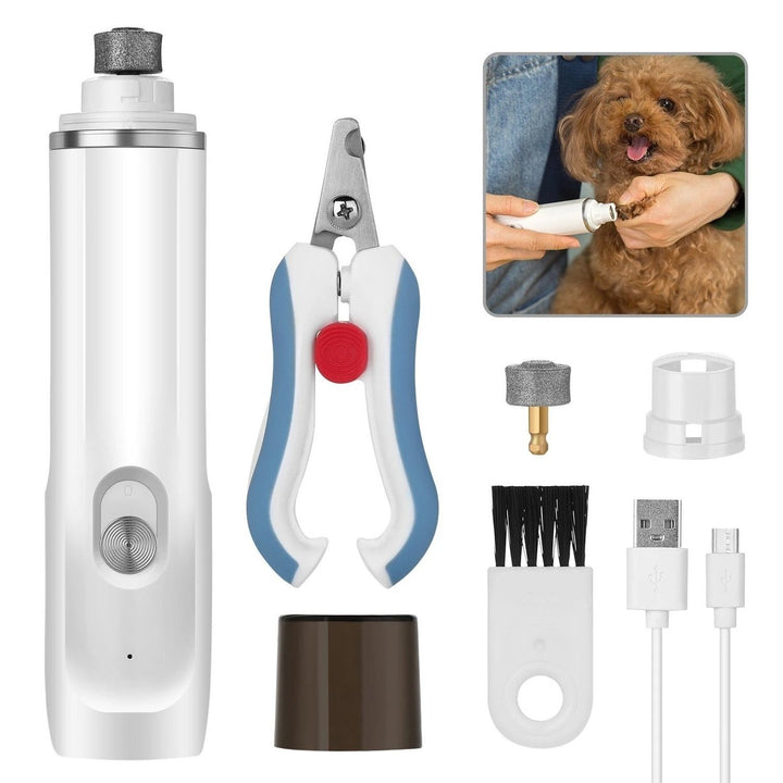 Ownpets Rechargeable Pet Nail Clipper Tool Kit Image 1