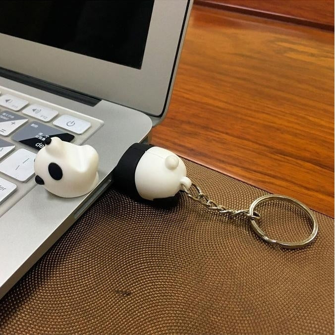 Panda Design 64GB USB Drive Keychain Image 1