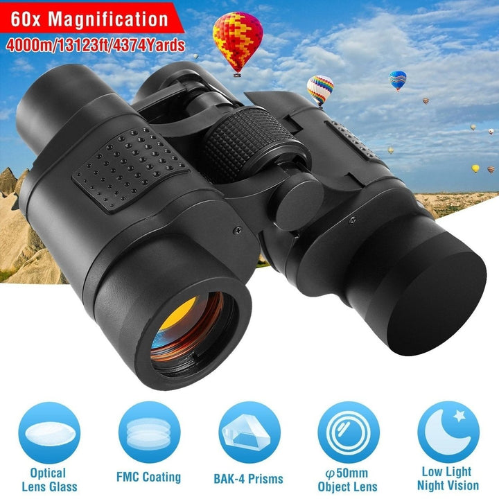 Portable HD Binoculars with Shoulder Strap Bag Image 9