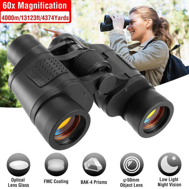 Portable HD Binoculars with Shoulder Strap Bag Image 11