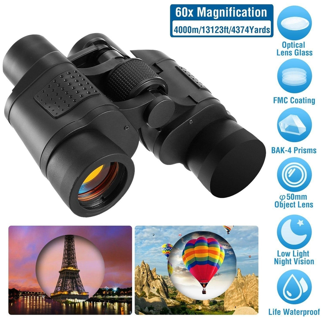 Portable HD Binoculars with Shoulder Strap Bag Image 12