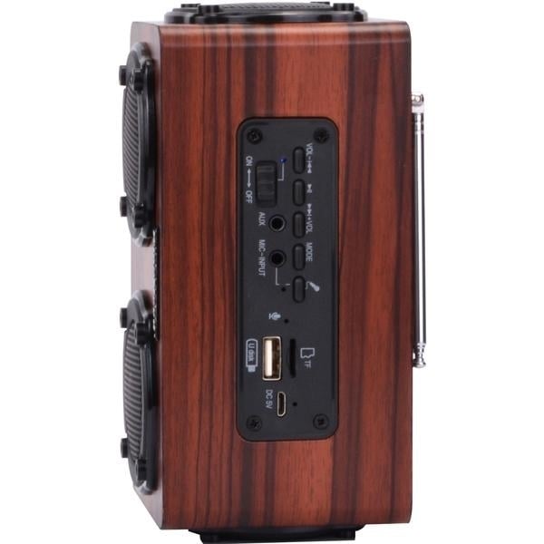 Portable Retro Wooden Wireless Bluetooth 4.2 Speaker Image 4