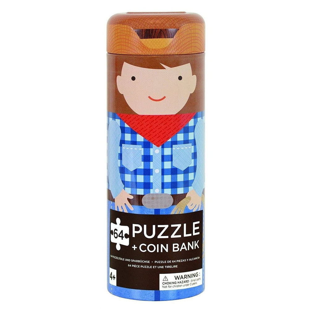 Petit Collage Tin Canister Jigsaw Floor Puzzle Image 2