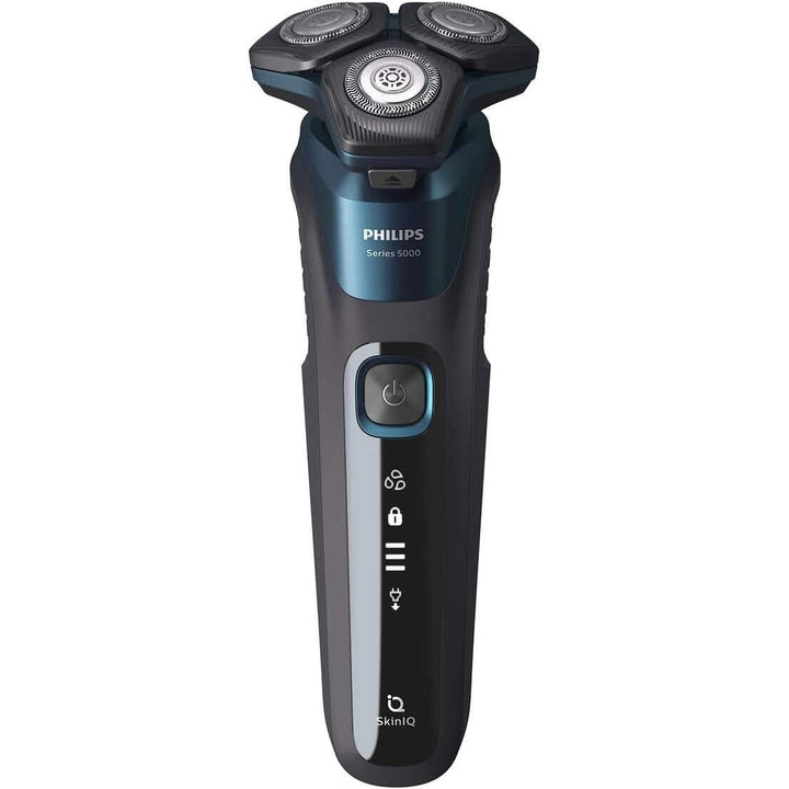 Philips Wet and Dry Shaver 5000 with SkinIQ Tech + Shave Heads Charging and Cleaning Base (Refurbished) Image 2