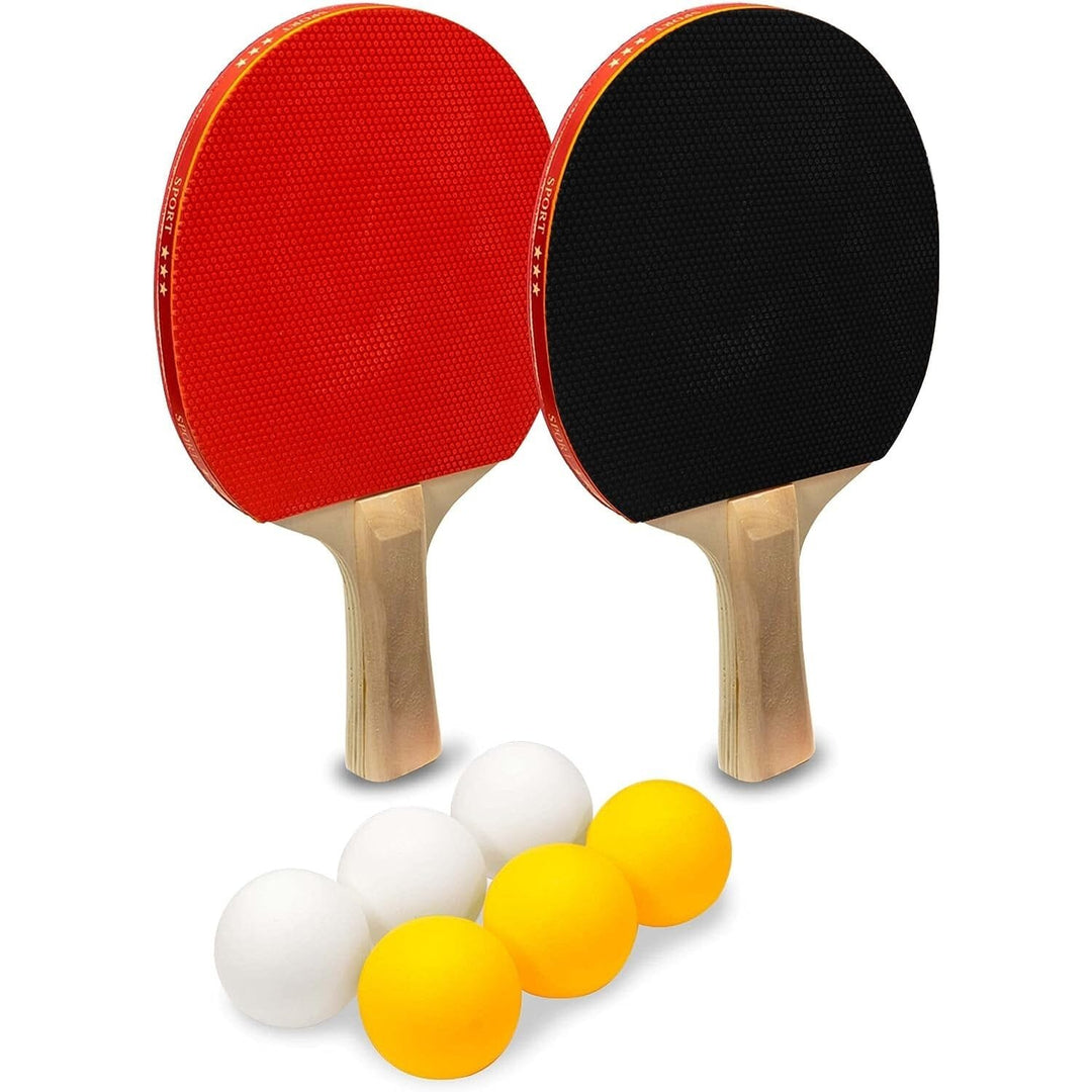 Ping Pong Set with 4 Paddles and Net for Any Table Image 2