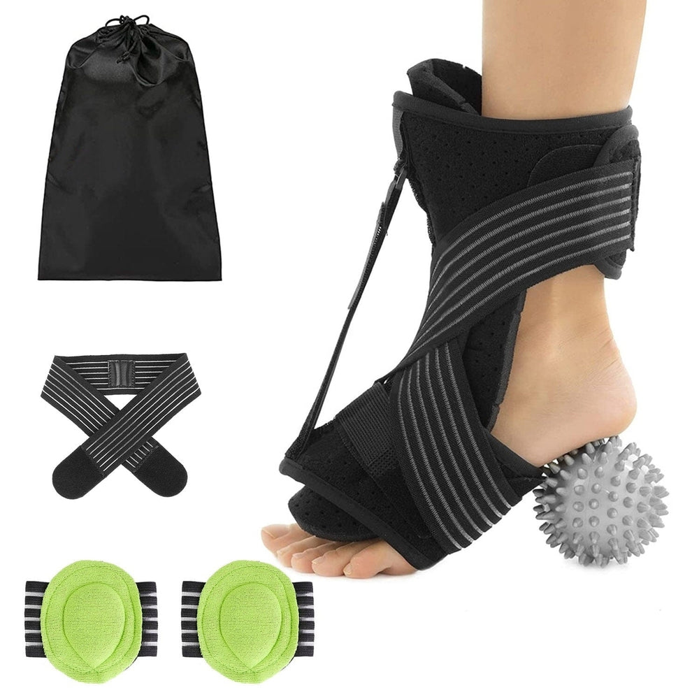 Plantar Fasciitis Night Splint Adjustable Foot Orthotic Brace Image 2