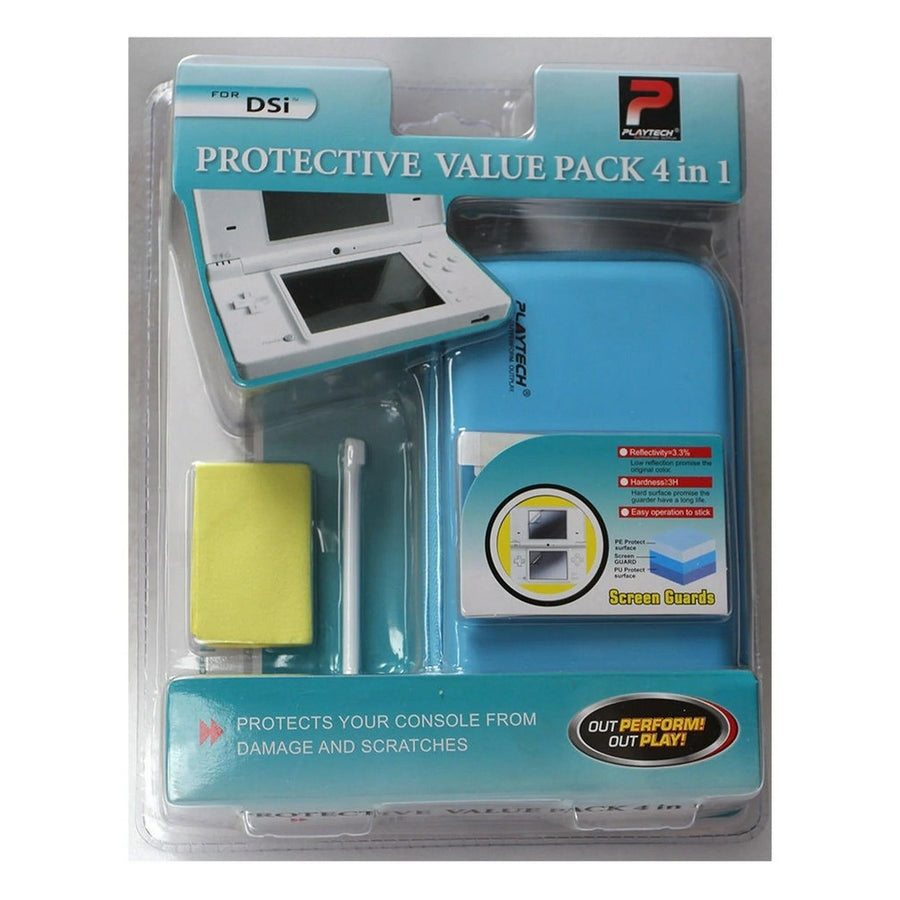 Playtech Protective 4-in-1 Videogame Console Casing Blue for Nintendo DSi Console Image 1