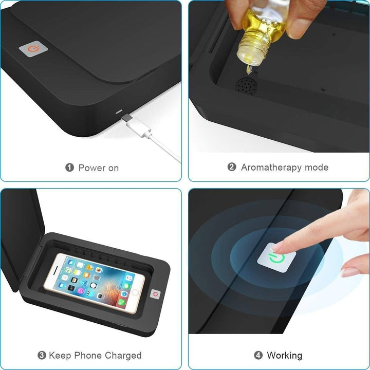 Portable Smart Mobile Phone Cleaner Device with Aromatherapy Function Image 4