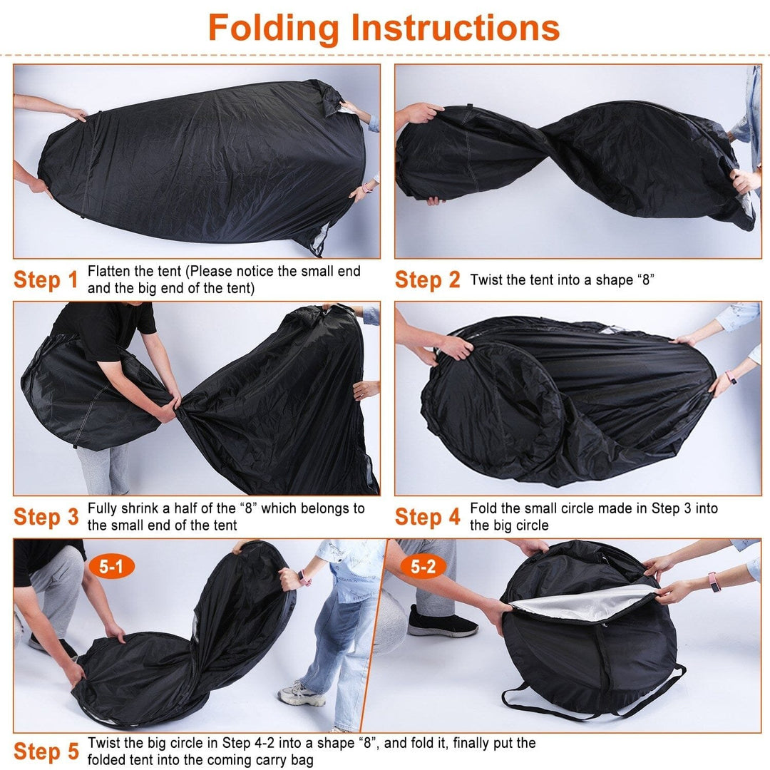 Pop Up Privacy Foldable Tent with Carry Bag Image 4