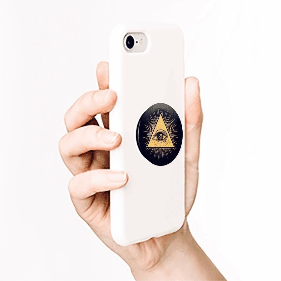 PopSockets Phone Grip PopSocket Universal Phone Holder Illuminati Eye Image 2