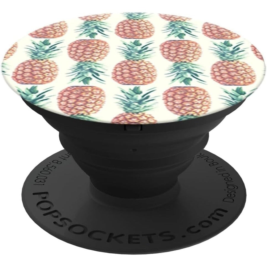 PopSockets Pineapple Pattern Collapsible Grip and Stand for Phones and Tablets Image 1