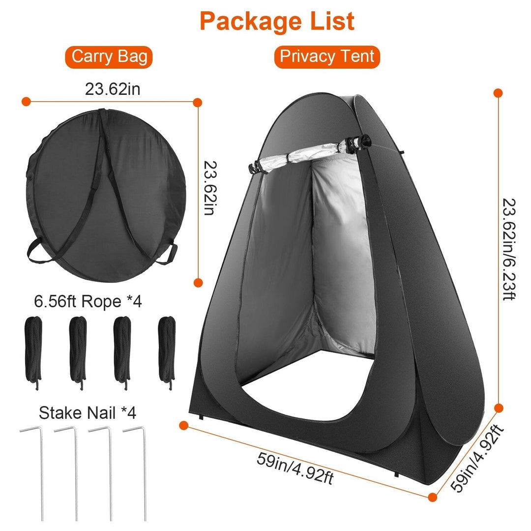 Pop Up Privacy Foldable Tent with Carry Bag Image 8