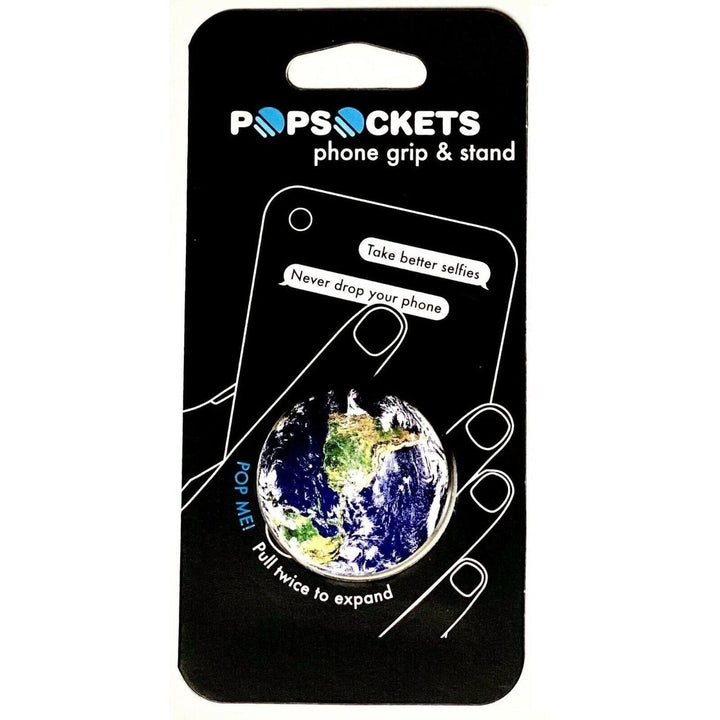 PopSockets Pop Grip Phone Holder Stand Earth Design Image 4