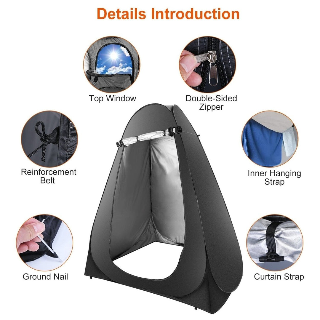 Pop Up Privacy Foldable Tent with Carry Bag Image 12