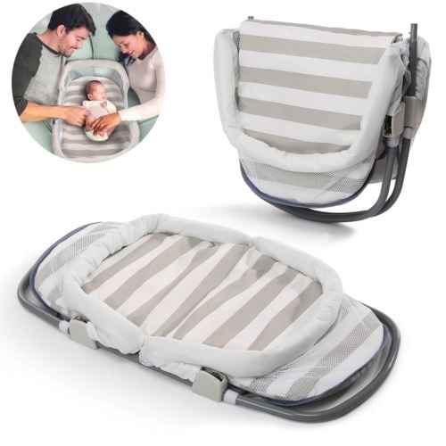 Portable Baby Bedside Lounger Infant Bassinet Sleeping Bed Image 7