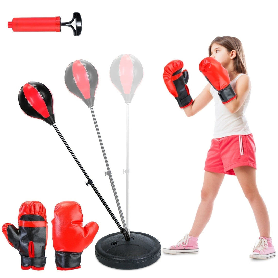 Punching Bag For Kids Junior Boxing Set with Boxing Gloves Image 3