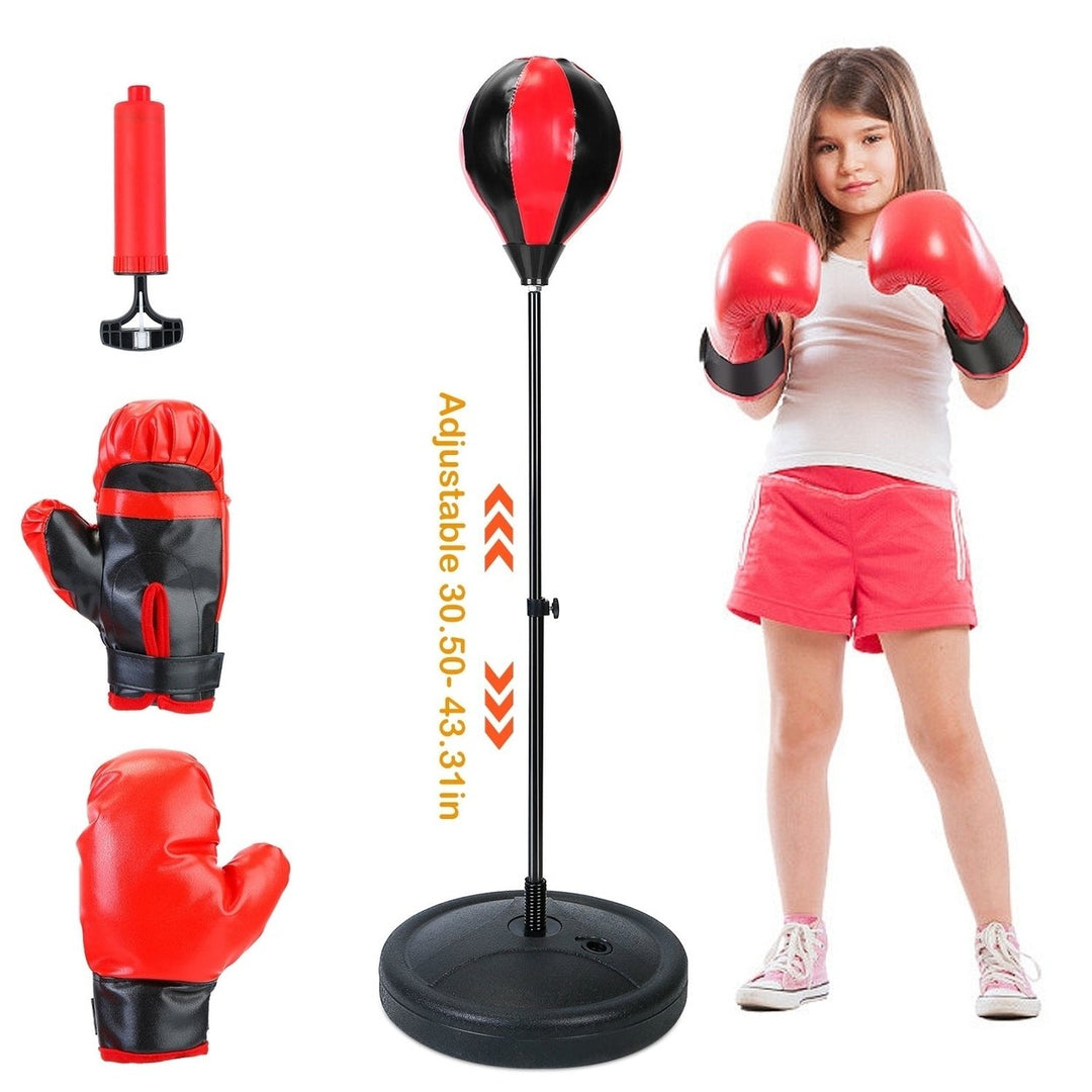 Punching Bag For Kids Junior Boxing Set with Boxing Gloves Image 4