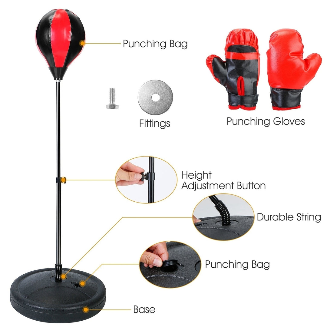 Punching Bag For Kids Junior Boxing Set with Boxing Gloves Image 4