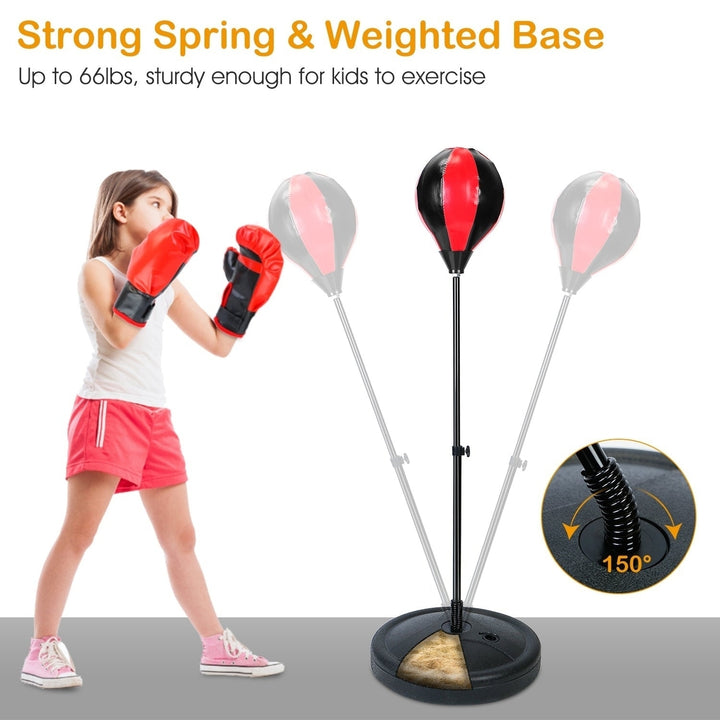 Punching Bag For Kids Junior Boxing Set with Boxing Gloves Image 6