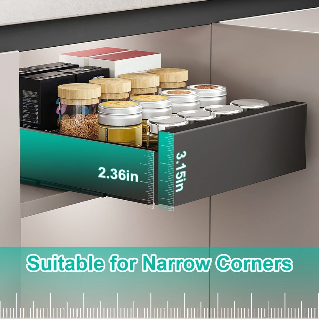 Pull Out Cabinet Organizer Carbon Steel Quiet Slide Rails Image 10