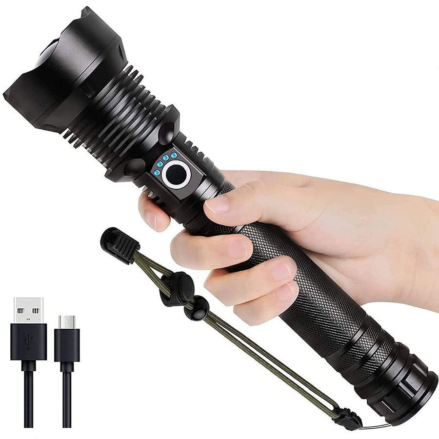 Rechargeable LED Flashlights 90000 Lumens Image 1