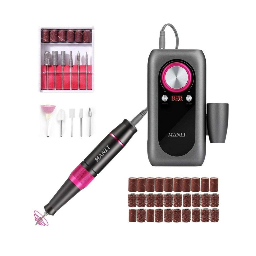 Rechargeable Nail Drill Kit with 2000mAh Phone Power Bank Image 1