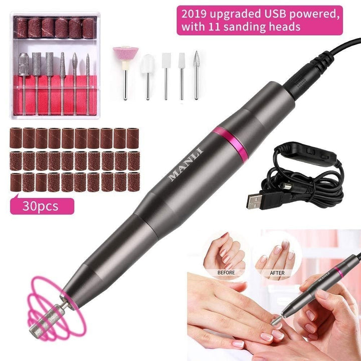 Rechargeable Nail Drill Kit with 2000mAh Phone Power Bank Image 4