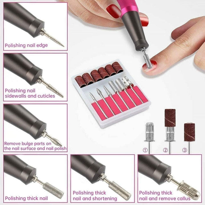 Rechargeable Nail Drill Kit with 2000mAh Phone Power Bank Image 4