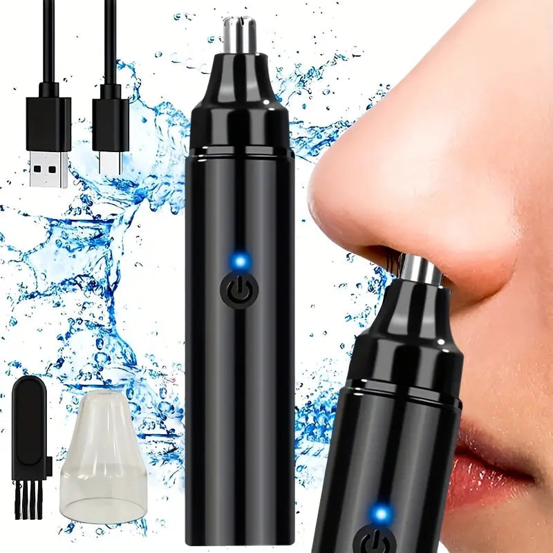 Rechargeable USB Electric Nose and Ear Hair Trimmer Image 1