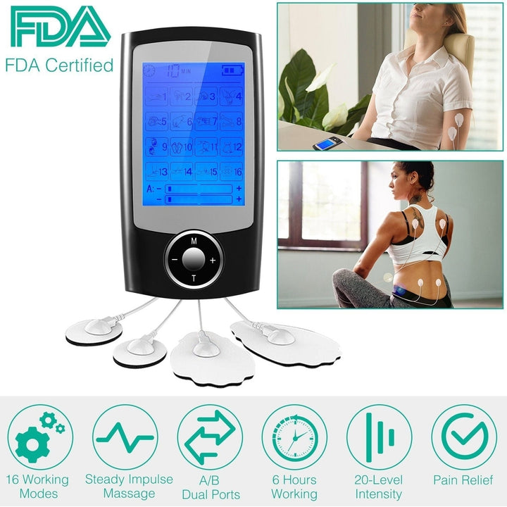 Rechargeable Tens Unit Machine Impulse Massager Image 8